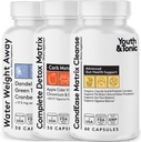 Pulire tutto il corpo Detox completa pillole di matrice | CandEase e Gut Cleanser e acqua Away Bundle | Sistema digestivo Pulire supplemento corpo Alkalize & Flush Out Excess acqua per aiutare Detoxify