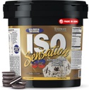 Ultimate Nutrition Whey Protein Isolate Powder with Glutamine Complex, ISO Sensation 93 - Whey Protein Powder with Aggiunto Colostrum for Enhanced Recovery, Immunity & Gut Health - Cookies N Cream, 5lbs