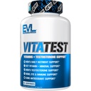 Nutrizione Evlution VitaTest - Vitamine + Supporto Testosterone - Vitamina chiave + Supporto minerale - Supporto giornaliero Nutriente & testosterone maschile - Bone, Supporto per occhio e immunitario - 45 Serve - 90 compresse