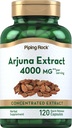 Piping Rock Arjuna Extract | 4000 mg | 120 capsule | da Arjuna Bark Herb | Integratore di erbe concentrato | Non OGM, Gluten Free