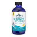 Nordic Naturals Ultimate Omega Xtra Liquid, Limone Flavor - 8 oz - 3400 mg Omega-3 + 1000 IU Vitamin D3 - EPA & DHA - Cervello, Cuore, Congiunto, & Salute Immune - Non OGM - 48 Serve