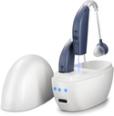 Apparecchi acustici ricaricabili (Pair), Amplificatore acustico per anziani e adulti, OTC Behind-The-Ear BTE Hearing Aid, Amplificatore acustico personale PSAP, Controllo del volume e cancellazione del rumore