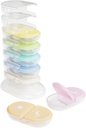 EZY DOSE Settimanale (7-giorni) AM/PM Pill Organizer Tower, Erogatore di farmaci impilabile, Portatile Travel Pill Box con Mattino & Sera Comparti, Facile da usare Daily Vitamin Storage Case, Arcobaleno