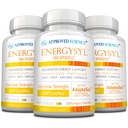 Approvato Science Energysyl - Caffeina Free - con Adaptogens, B Vitamins e Bioperine - 3 mesi di fornitura - 180 capsule