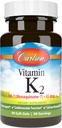 Carlson Labs Vitamina K2-7 45 MCG Integratore minerale Softgels, 90 Conte