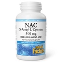 Fattori naturali N-Acetyl-L-Cysteine 500 mg - Supporta fegato sano &amp; polmoni - Antiossidante Supporto Supplemento Supporta Salute Sistema Immune - 90 capsule vegetariane (90 Serve)