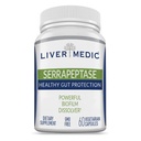 Serrapeptase Pure Digestive Proteolytic Enzymes Enteric Coated Premium Healthy Gut Protection e Vegan Liver Support Supplement per Sinus, Respiratory e Gut Health NonGMO (60 Caps)