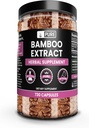 Ingredienti originali puri estratto di bambù (730 capsule) Nessun filler di magnesio o di riso, sempre puro, verificato il laboratorio