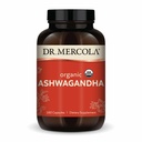 Dr. Mercola Organic Ashwagandha - Supporta la produzione di energia e la salute surrenale - 800 mg Per Serving - Non OGM, Gluten-Free & Soy-Free - Certificato USDA Organic - 180 capsule (90 Serve)