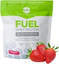 SFH Fuel Whey Protein Powder Great Tasting Grass Fed Whey | MCTs & Fiber for Energy | All Natural | Soy Free, Gluten Free, No RBST, No Artificial Flavors (Strawberry (1.6lb Bag)))