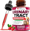 Trattamento Cat & Dog UTI - Trattamenti urinari Tratto trattamenti con mirtillo - Medicina Dog & Cat UTI - Supporto avanzato per reni e vesciche Multivitamina - Vitamine di supplemento di salute renale - Made in USA