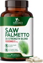 Saw Palmetto per gli uomini 1000MG - 3X Strength Prostate Health Supplement - Integratore di Estratto di erbe - Integratori di prostata per il supporto sanitario degli uomini, Prostate Urinary & Hair Health Support - 60 capsule