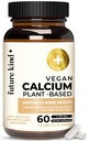 Integratore di calcio vegano di tipo futuro - Integratore di magnesio di calcio basato sulle piante Fonte dall'Islanda per il supporto di denti e ossa (60 capsule)
