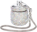 AB Diamante piccolo organizzatore Pillola Blocco Blocco Cute Pill Case per il Porta-anello di gioielli di Purse con Keychain Medicine Storage per il supplemento di vitamina