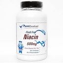 Flush Free Niacin 500mg // 100 Capsule // Pure // da PureControl Supplements