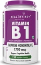 Vitamina B1 Thiamine -120 capsule di veg