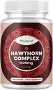 Alta resistenza Hawthorn Berry Capsule - Pure Antiossidante Hawthorn Berry Supplemento con Leaf & Flower Extract 4:1 per il cuore sano e digestione - Supporto energetico per gli uomini e le donne - 240 Count Pack