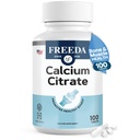 Freeda Calcium Citrate – Kosher Vegan Bone Strength Supplement – Supporta la densità di ossa e la funzione muscolare – Calcio 1000mg per porzione – No Aggiunto Vitamina D – (100 compresse)