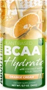 Circa il tempo BCAA polvere di idratazione crema arancione, con L-Glutamina & Electrolytes, Non-OGM, senza glutine, frutta monaca, acqua di cocco, 20 porzioni