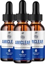 Amiclear Drops Formula sana - Gocce di supplemento dietetico - Gocce liquide amiclear ad alta resistenza, semi di uva, gocce amiclear Recensioni (3 Pack - 180 ML)