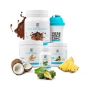Detox Plus Kit, Pulizia giornaliera Pure Fiber Meal Sostituzione, Bere Mix, Shake Booster e Supplemento, Body Cleanse Kit per le donne, Daily System Cleanse - Chocolate, Aloe Vera Hibiscus