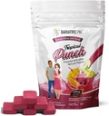 BariatricPal Citrato di calcio senza zucchero Cuciture morbide | 500mg con vitamina D & Probiotics | Punch tropicale | 90 Conte (1 Mese di Alimentazione)