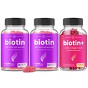 NutraChamps Bundle Biotin completo per capelli, pelle e unghie. 2 confezione Biotin & Biotin+