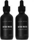 Gocce d'acqua di disintossicazione di SAKARA, 60 Serve - Gocce liquide di clorofilla, acqua di clorofilla per drenaggio linfatico, bevanda di disintossicazione del corpo, supporto dell'energia naturale, supplemento di gocce di clorofilla liquida, vitamine