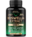Boswellia 1200mg - Boswellia Extract | Turmeric | Acido ialuronico | MSM | Same - Joint Health & Comfort - Boswellia Serrata | 65% Acido boswellico - per gli uomini e le donne - Made in USA - 120 Capsule