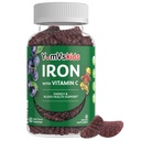 Supplemento di ferro per i bambini – 5 mg Gummies per bambini con vitamina C – Gummies di grande gusto per l'uva – Supporta la salute immunitaria e aiuta con la carenza di ferro – Vegan, Kosher, Non-OGM – 60 Conte