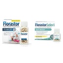 Florastor Probiotic Bundle for Digestion, Gut Health – 100 ct. Probiotico per la salute digestiva e immunitaria + 30 ct. Gut Boost Daily Probiotic & Prebiotic - Boost Good Bacteria & Flush Out The Bad