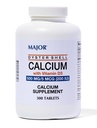 Maggiore Oyster Shell Calcium con vitamina D3 500 mg / 5 mcg (200 IU) - Supplemento giornaliero di calcio - 300 compresse (1 pacchetto)