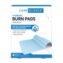 Cura Scienza Hydrogel Sterile Burn Dressing Bandage Pads for Burn Relief, 4 ct | Rilievo di raffreddamento istantaneo per Minor Burns & Wounds