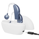 Apparecchi acustici digitali per anziani - (Pair of 2) Miglioramento dell'udito personale Behind-The-Ear BTE Aid Amplificatore acustico PSAP, Amplificatore acustico digitale ricaricabile con vita della batteria di tutti i giorni, Blu moderno