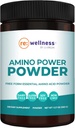 Reignite Wellness di JJ Virgin | Amino Power Powder | Aminoacidi essenziali di facile assorbimento con Alpha-Ketoglutarate | Workout, Muscles, Metabolism & Energy Support | Fruit Punch Flavor | 30 Servings