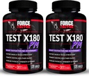 FORCE FACTOR Test X180 PM, 2-Pack, Testosterone Booster per gli uomini, supplemento di testosterone di notte per costruire il muscolo, aumentare la resistenza e promuovere più profondo, sonno più sano e recupero, 240 compresse