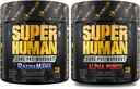 ALPHA LION Core Pre Workout Polvere Bundle per pompa & Tri-Source Caffeina per l'energia sustata, Fruit Punch & Blue Raspberry Flavor (30 Serve Ciascuna)