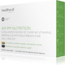 HealthyCell AM PM Nutrition for Day & Night - Blend of 90 Vitamins, Minerals, Probiotics & Nutrients Supports Overall Health, Energy, Focus & Sleep - Natural Multivitamin for Men & Women - 30 Serve
