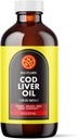 NGL Pure Cod Liver Oil - Wild Icelandic - 1,100 mg Omega-3 + Natural Vitamin A & D - Cuore e salute del cervello, Joint Support 8 Fl Oz