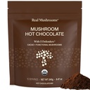 Mushrooms Organic Hot Chocolate Mix with Reishi, Turkey Tail, Chaga, Shiitake, Maitake – Cacao Powder Organic Mushroom– 5 Defenders Mushroom Cacao Powder, Vegan, Gluten-Free, 15 Servings