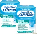 Vantaggio digestivo Intensivo Bowel Support Probiotici Difende contro Gas & Bloating, 32 Conta capsule (2 Pack)