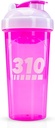 310 Nutrition Protein Shaker Bottiglia - Durable Blender Flacone Shaker per Sostituzione Meal Protein Powders, Lemonade Mix, E Pre Workout - BPA-Free & Lavastoviglie Safe Mixer Cup - Pink