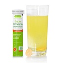 Igennus Super B-Complex liquido etilato B-Vitamin Supplemento effervescente, bevanda energetica veloce azione, caffeina e senza zucchero, aroma arancione, Vegan, 20 compresse