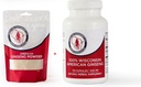 Dairyland American Ginseng Powder 4 oz e Capsule 75 ct Pack di Wisconsin Ginseng – Direttamente dal Farmer al Consumatore