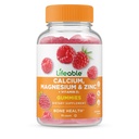 Zinco di Magnesio di Calcio vitale con Vitamina D3 Gummies | Gran Tasting Magnesio Zinco D3 Supplemento | per la salute dei denti e dei ossa | Gummie di calcio per gli adulti | 90 Gummies