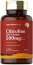 Tahoe Nutritionals Citicoline 500mg | 120 capsule | Supplementi CDP Choline | Grado terapeutico | Gluten Free, Non-OGM
