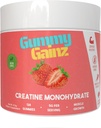 Creatina Monohydrate Gummies Muscle Strength Builder guadagno più veloce recupero 5000mg per uomini e donne Boost Energy Pre-allenamento Chewables supplemento 128ct (Regular, fragola)
