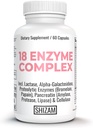 IBS postbiotici Enzime digestivo-s w Lactose Alpha-Galactosidase Pancreatic Amylase Lipase Protease Cellulase Bromelain Papain | Capsule Pills | Diarrhea Constipation Bloating Relief Supplements