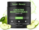 Creatina Monoidrato – 5g Creatina Monoidrato Polvere – Creatina avanzata per le donne e gli uomini – Integratori Bulk Creatina – Delicious Fruit Punch Flavor – 10oz (40 Servings, Sour Apple)