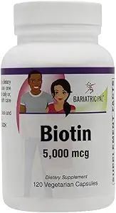 BariatricPal Biotin 5.000 mcg Easy Swallow Capsule (bottiglia 120ct)